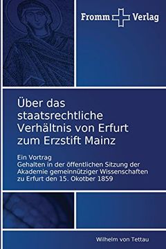 portada Uber Das Staatsrechtliche Verhaltnis Von Erfurt Zum Erzstift Mainz