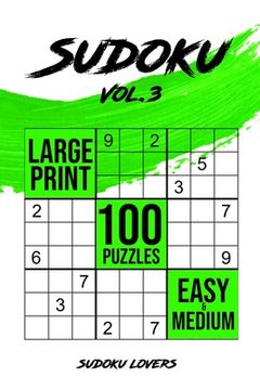 portada Sudoku Large Print: 100 Easy and Medium Puzzles