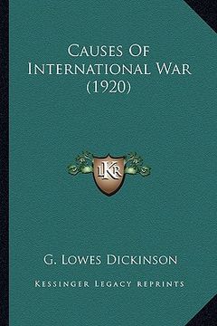 portada causes of international war (1920) (in English)