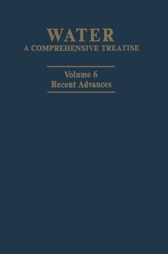portada Water: A Comprehensive Treatise: Volume 6: Recent Advances