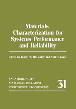 portada Materials Characterization for Systems Performance and Reliability (en Inglés)