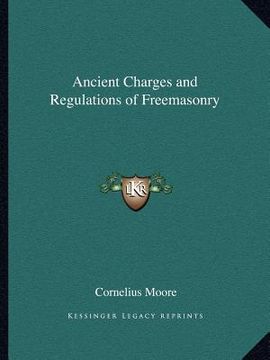 portada ancient charges and regulations of freemasonry (in English)