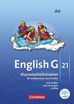portada English g 21 - Ausgabe a: Band 4: 8. Schuljahr - Klassenarbeitstrainer mit Lösungen und cd: Für Schülerinnen und Schüler. Mit Lösungen und Lerntipps 