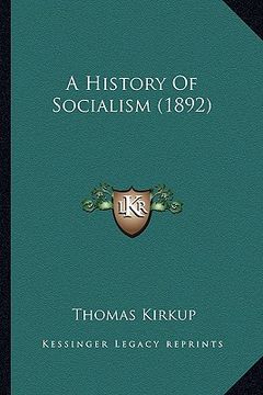 portada a history of socialism (1892)