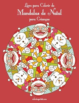 portada Livro para Colorir de Mandalas de Natal para Crianças