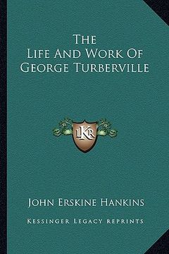 portada the life and work of george turberville (in English)