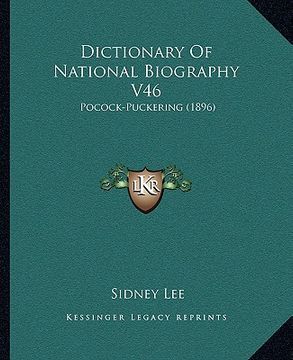 portada dictionary of national biography v46: pocock-puckering (1896)