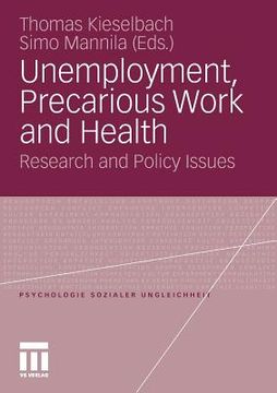 portada unemployment, precarious work and health (in English)