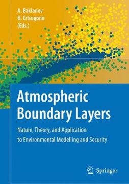 portada atmospheric boundary layers: nature, theory and applications to environmental modelling and security (en Inglés)