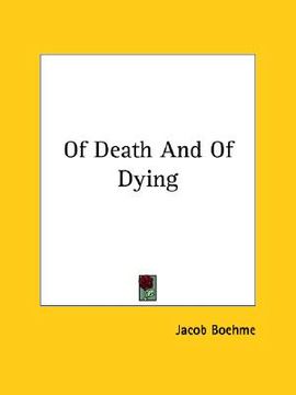 portada of death and of dying (in English)