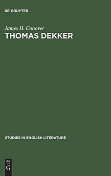 portada Thomas Dekker (Studies in English Literature) (en Inglés)