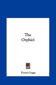 portada the orphici the orphici (in English)