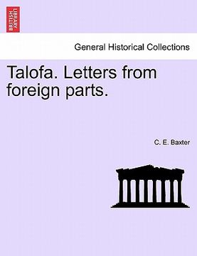 portada talofa. letters from foreign parts.