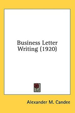 portada business letter writing (1920) (in English)