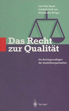 portada Das Recht zur Qualität: Die Rechtsgrundlagen der Qualitätsorganisation (en Alemán)