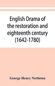 portada English Drama of the Restoration and Eighteenth Century (1642-1780) (en Inglés)