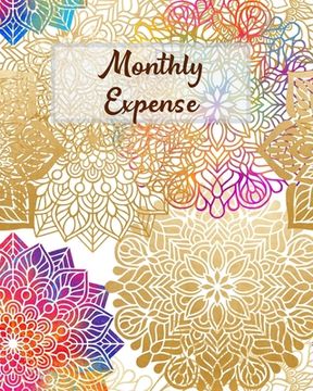 portada Monthly Expense: x Mandala Design Cover 8 x 10 inches 102 pages (en Inglés)