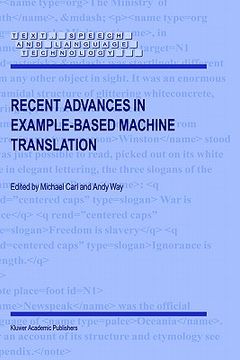 portada recent advances in example-based machine translation (en Inglés)