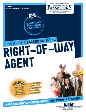 portada Right-Of-Way Agent (C-3466): Passbooks Study Guide Volume 3466 (en Inglés)