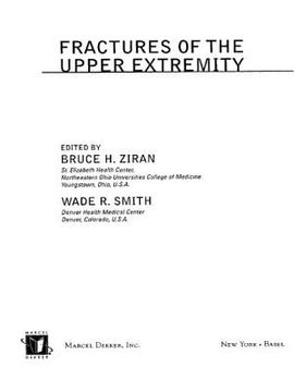 portada fractures of the upper extremity (en Inglés)