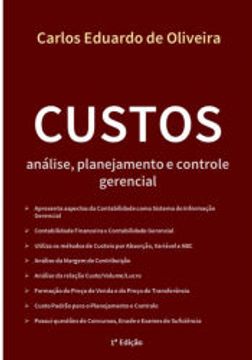 portada Custos: Análise, Planejamento e Controle Gerencial (en Portugués)