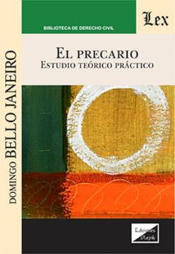 portada El precario: Estudio teórico práctico