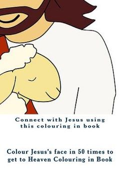 portada Colour Jesus's Face in 50 Times to Get to Heaven Colouring in Book (in English)