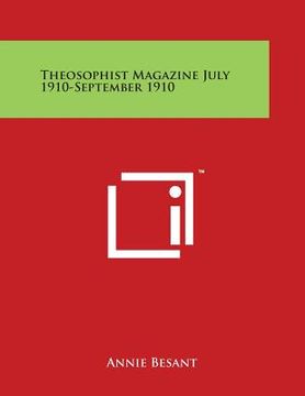 portada Theosophist Magazine July 1910-September 1910 (in English)