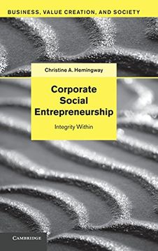 portada Corporate Social Entrepreneurship: Integrity Within (Business, Value Creation, and Society) 