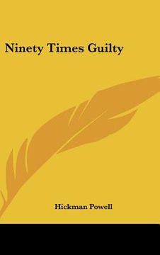 portada ninety times guilty (en Inglés)