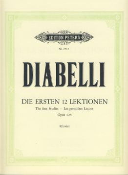 portada Diabelli - Primeros Estudios Op. 125 Para Piano (Ruthardt)