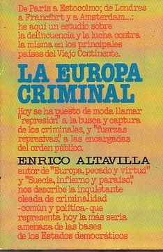 portada la europa criminal. 1ª ed.
