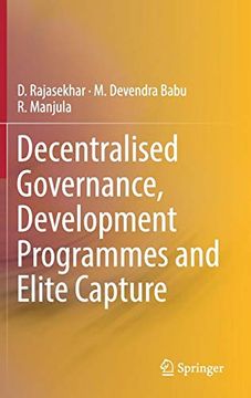 portada Decentralised Governance, Development Programmes and Elite Capture (in English)