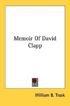 portada memoir of david clapp (in English)