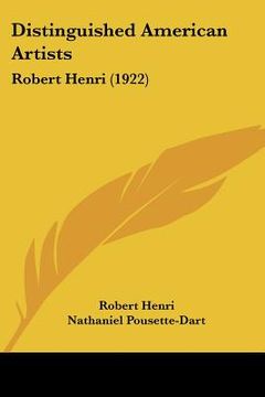 portada distinguished american artists: robert henri (1922) (en Inglés)