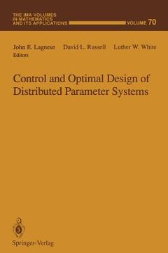 portada control and optimal design of distributed parameter systems (en Inglés)