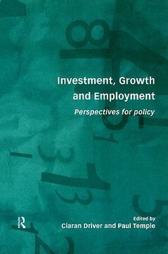 portada investment, growth and employment: perspectives for policy (en Inglés)