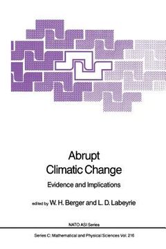 portada Abrupt Climatic Change: Evidence and Implications (en Inglés)