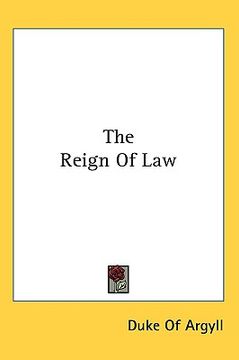 portada the reign of law (en Inglés)