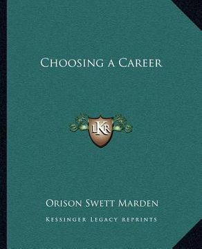 portada choosing a career (en Inglés)