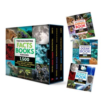 portada The Fascinating Facts Books for Kids 3 Book Box Set: 1,500 Incredible Facts about Animals, Oceans, and Science for Kids Ages 9-12 (en Inglés)