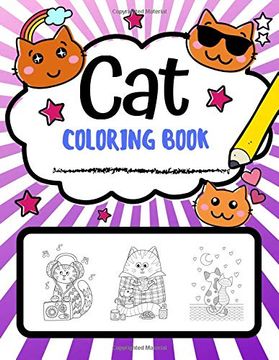 portada Cat Coloring Book: Super Cute cat Coloring Pages, Perfect cat Lover Gift (Cat Gifts) 