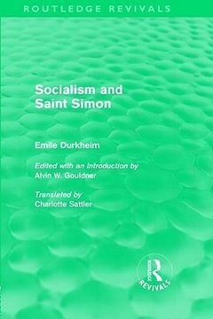 portada socialism and saint-simon (routledge revivals) (in English)