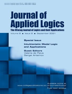 portada Journal of Applied Logics, Volume 8, Number 8, September 2021. Special issue: Intuitionistic Modal Logic and Applications (in English)