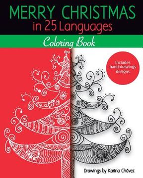 portada Merry Christmas in 25 Languages - Coloring Book (en Inglés)