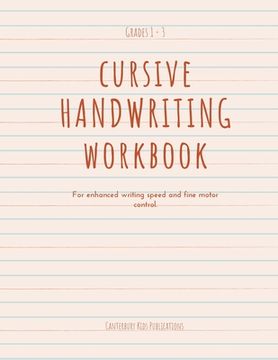 portada Cursive Handwriting Book: For enhanced writing speed and fine motor control