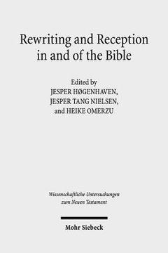 portada Rewriting and Reception in and of the Bible (en Inglés)