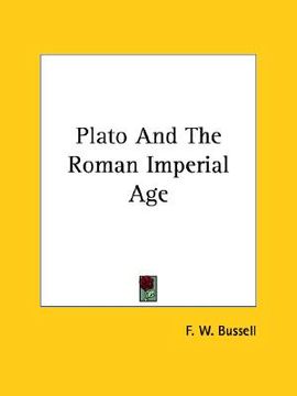 portada plato and the roman imperial age (in English)