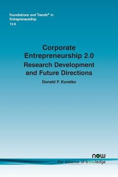 portada Corporate Entrepreneurship 2.0: Research Development and Future Directions (en Inglés)