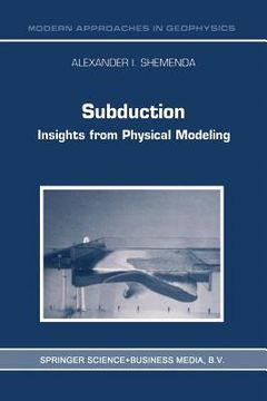 portada Subduction: Insights from Physical Modeling (en Inglés)